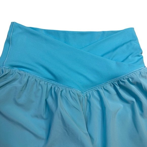 Aerie Blue Flutter Athletic Shorts size Small. Excellent Condition - Picture 3 of 5